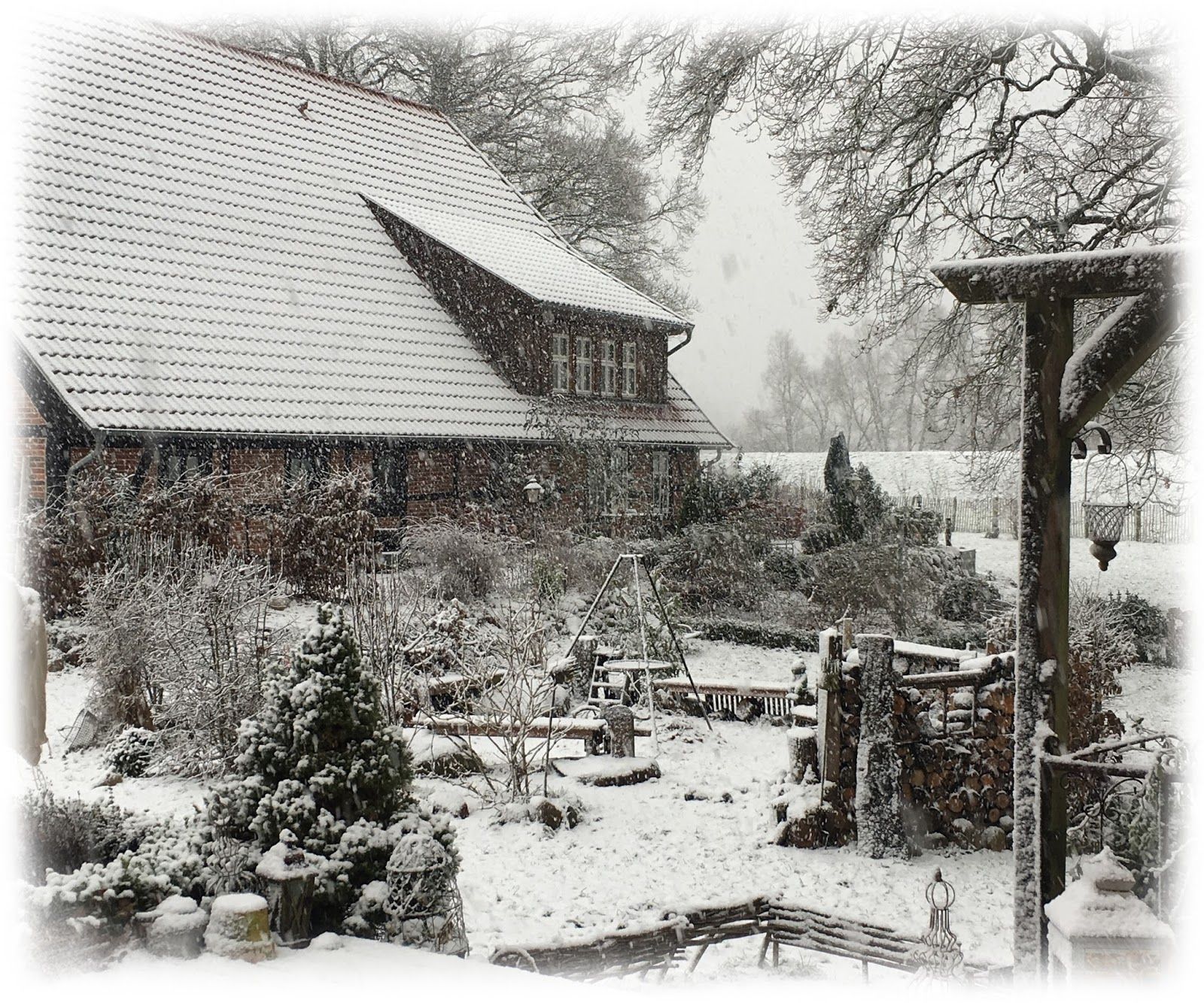 Winterromantik am Elbdeich