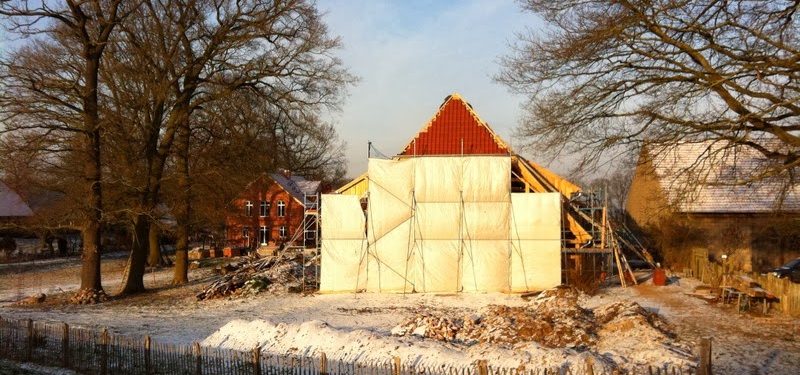 Frühlingsgefühle auf der Baustelle