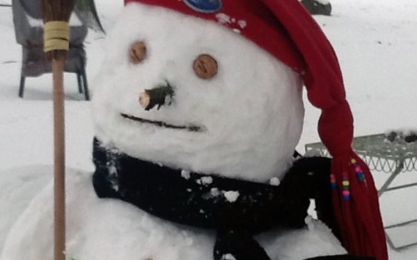 Ein Schneemann im März Ein Schneemann im März