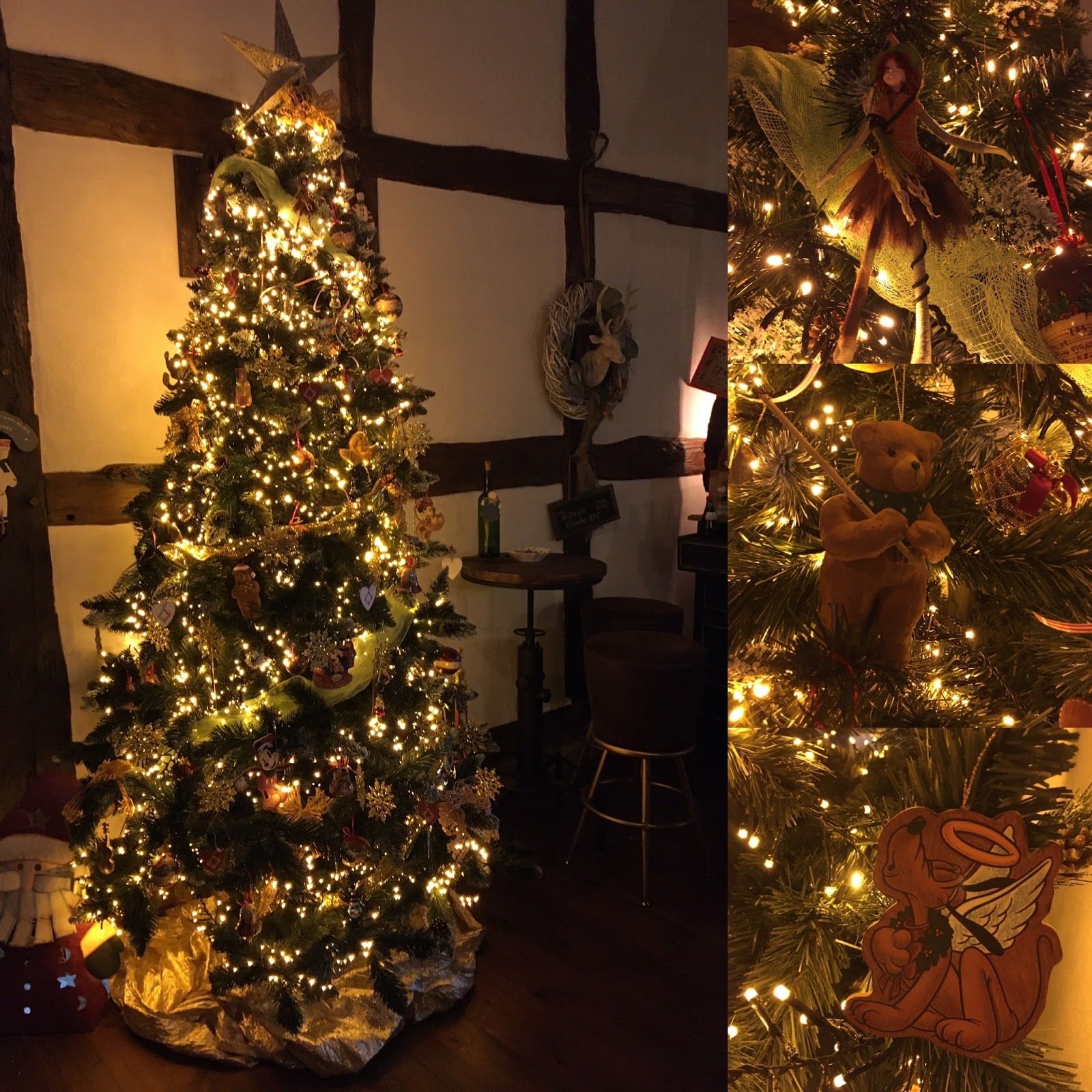 Der erste Weihnachtsbaum in der Tenne