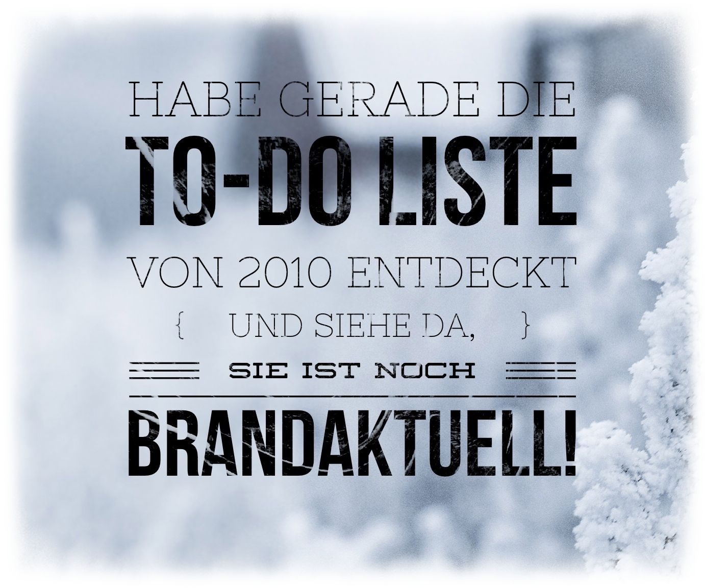 Alles wieder auf Anfang